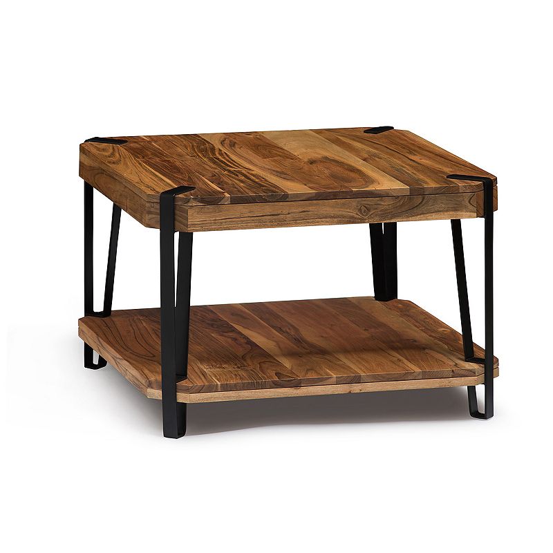 Alaterre Furniture Ryegate Live Edge Cube Coffee Table