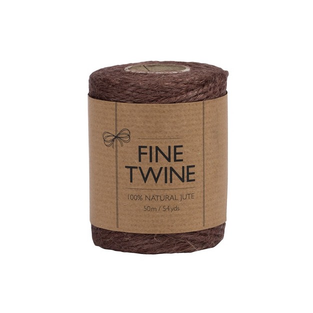 Jam Paper Kraft Twine 1 8 Inch X 54 Yards Chocolate Brown Sold Individually 67821708