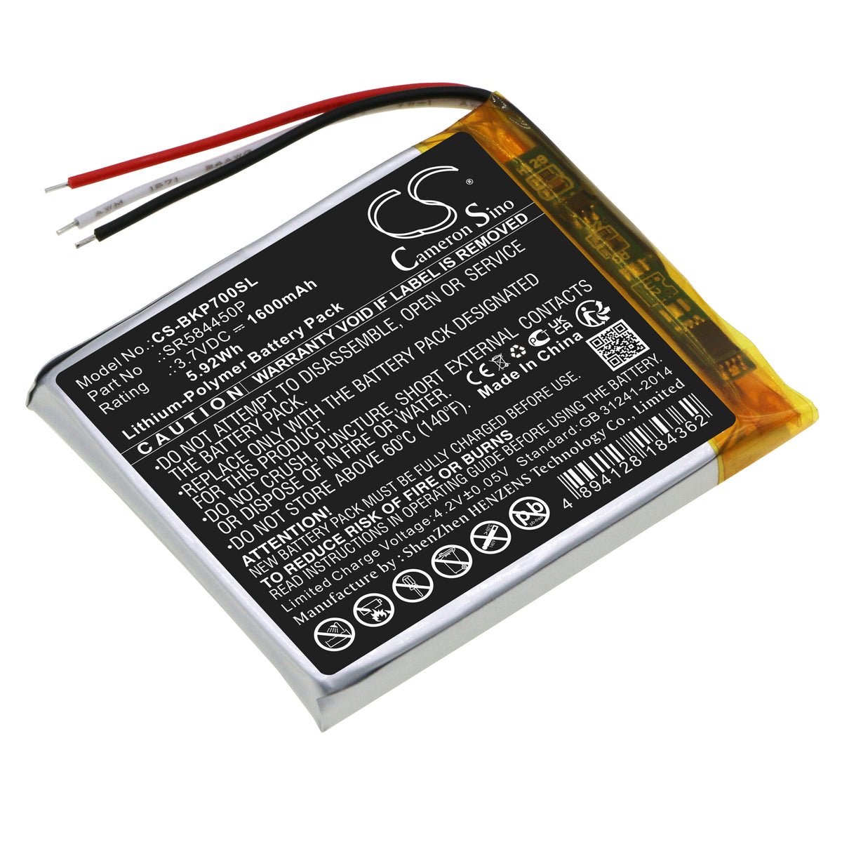 Becker Transit 7SL EU TRANSIT7SLEU 1600mAh GPS Replacement Battery BatteryClerkcom GPS