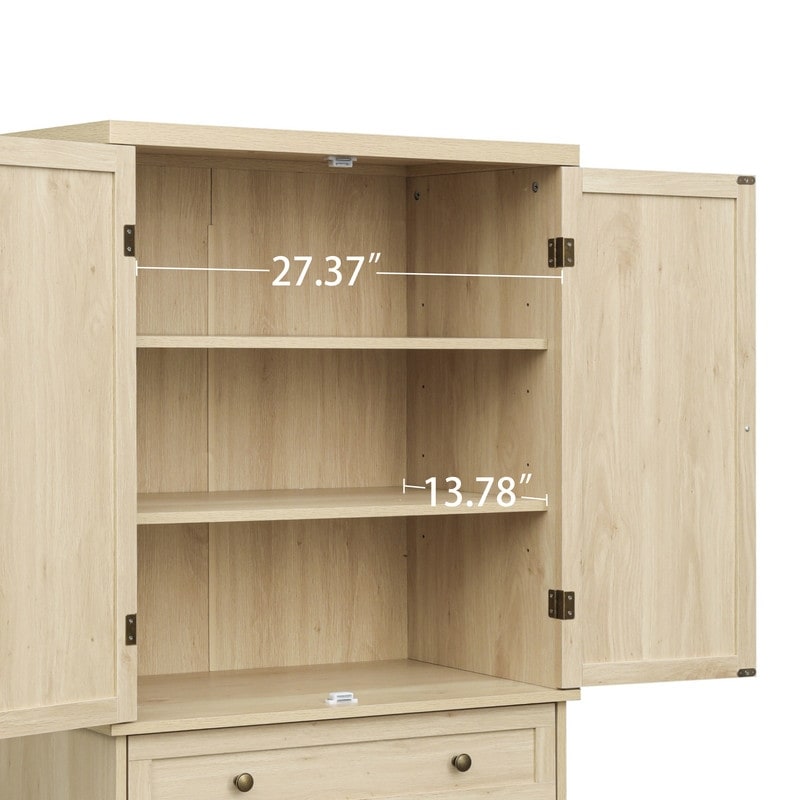 4 Door Storage Cabinet with 1 Drawer  with 4 Adjustable Inner Shelves Buffet