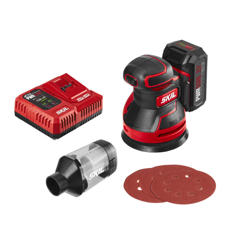 Skil PWRCORE 20? Brushless 20V Random Orbital Sander Kit