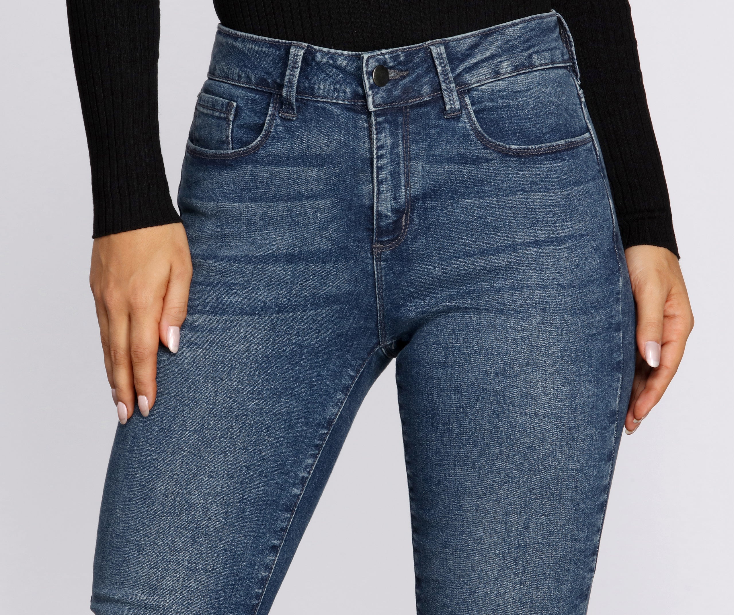 Mid Rise Skinny Jeans