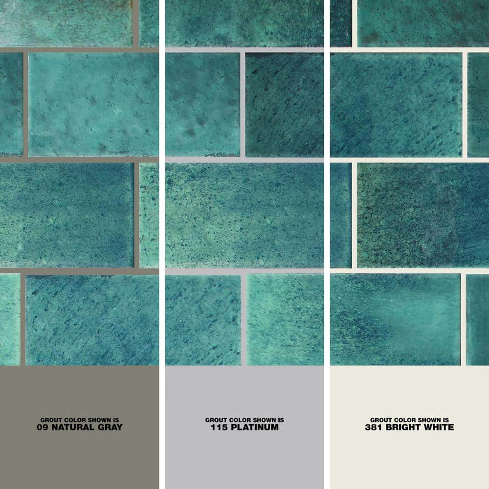 Daltile LuxeCraft Arteko 3 in. x 6 in. Glazed Ceramic Handmade Green Subway Tile (12.5 sq. ft.case) AK0336MODHD1P2