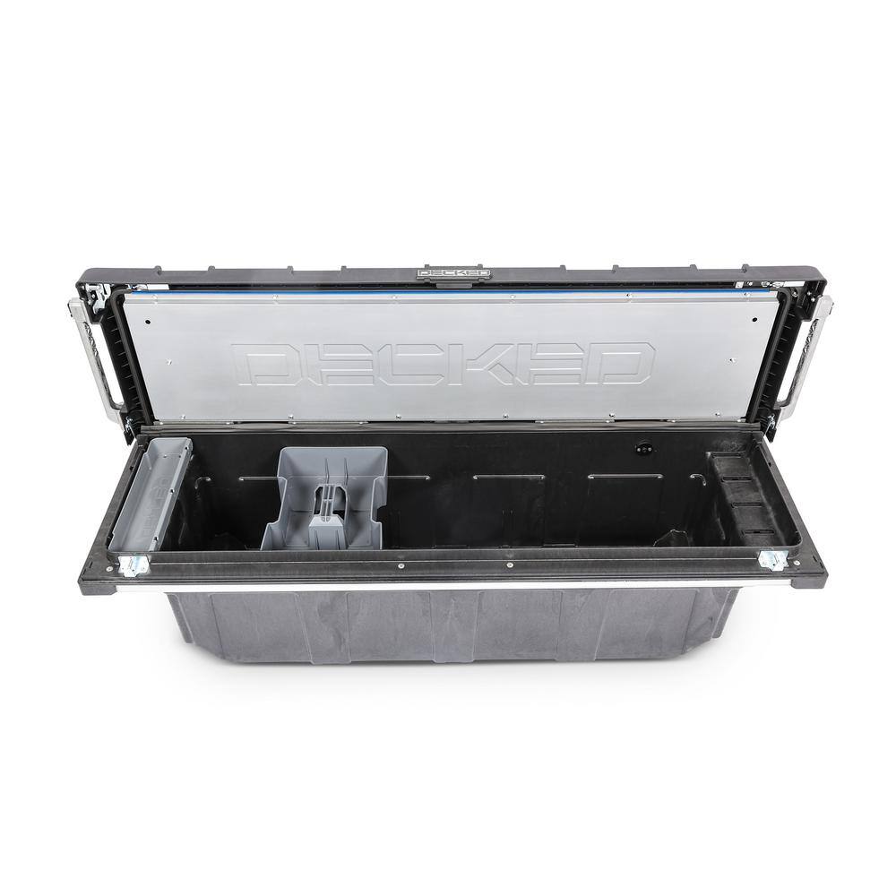 DECKED 72.54 in. Matte Black HDP Full-Size Crossover Pickup Truck Tool Box with 20 in. Deep Tub Lifetime Warranty TBFD