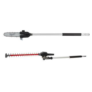 MW M18 FUEL QUIK-LOK 10 in. Pole Saw Attachment and M18 FUEL QUIK-LOK Hedge Trimmer Attachment (2-Tool) 49-16-2720-49-16-2719