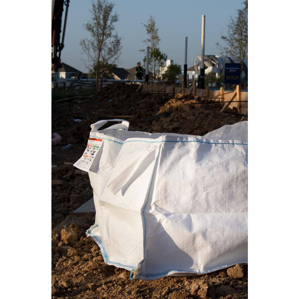 DURASACK 130 Gal. 40 in. x 40 in. x 24 in. Open Top Flat Bottom Polypropylene Concrete Washout Bag with Plastic Liner BB-4024