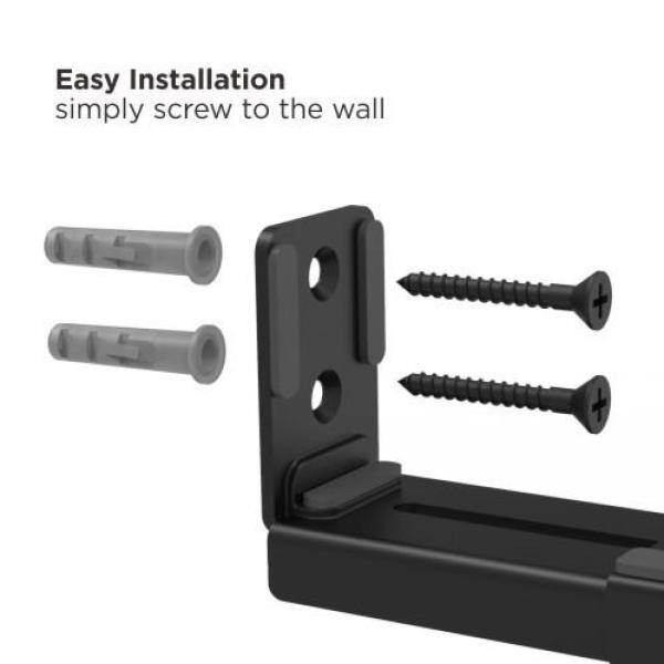 Commercial Electric 3.5 in.-6.1 in. D Adjustable Sound bar Wall Mount brackets Compatible with most Sound Bars MB-74672