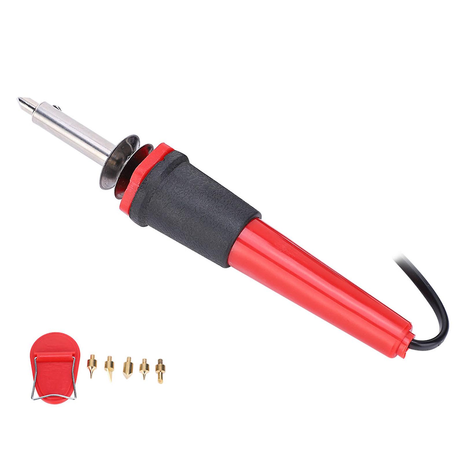 Electric Soldering Iron Set Wood Burning Pen Engraving Carving Pyrography Tool 40wuk Plug Ac220v