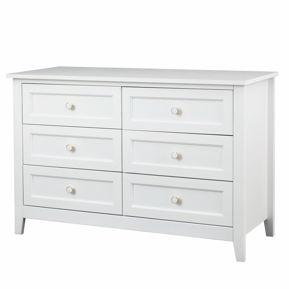 6 Drawers Dresser Cabinet  Versatile Storage Solution for Any Room