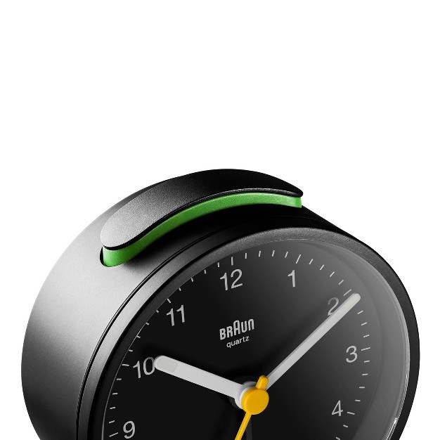 Braun Classic Analog Alarm Clock With Snooze And Light Black