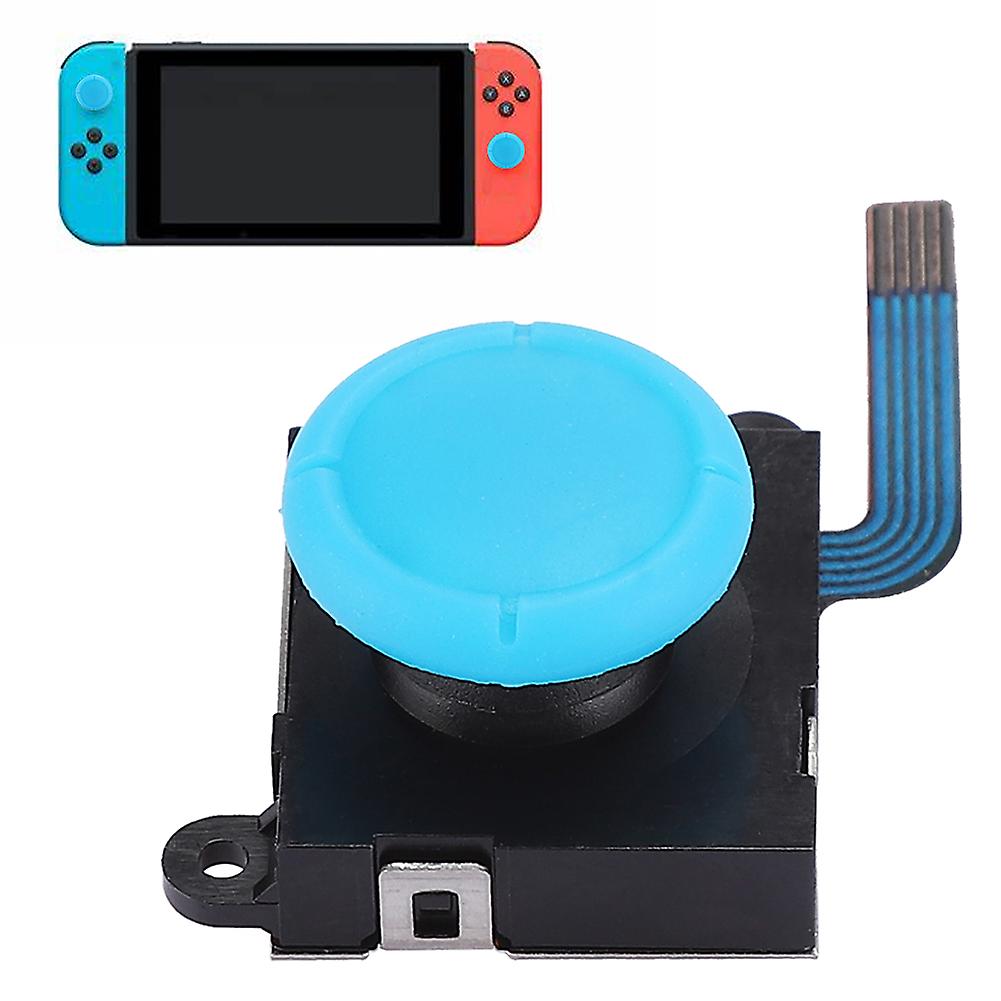 2pcs Left And Right Analog 3d Joystick Rocker With Cap For Switch Console Accessoryblue