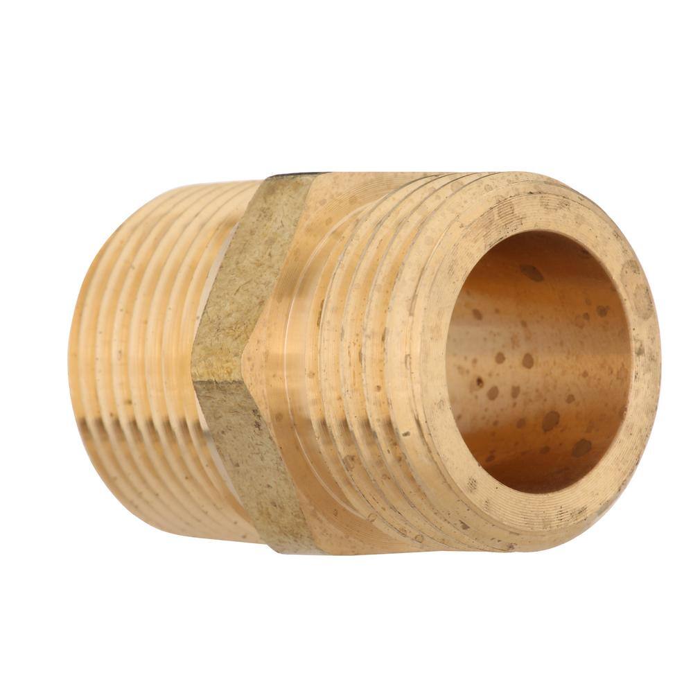 Everbilt 34 in. MHT x 34 MIP or 12 in. FIP Brass Multi Adapter Fitting 801709