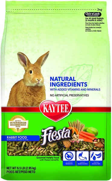 Kaytee Fiesta Natural Rabbit Food， 6.5-lb bag