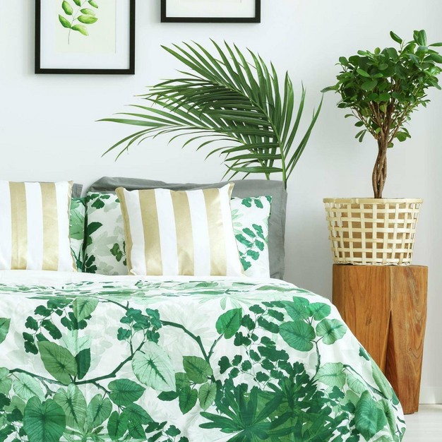 Palm Leaf Peel And Stick Giant Wall Decal Green Roommates