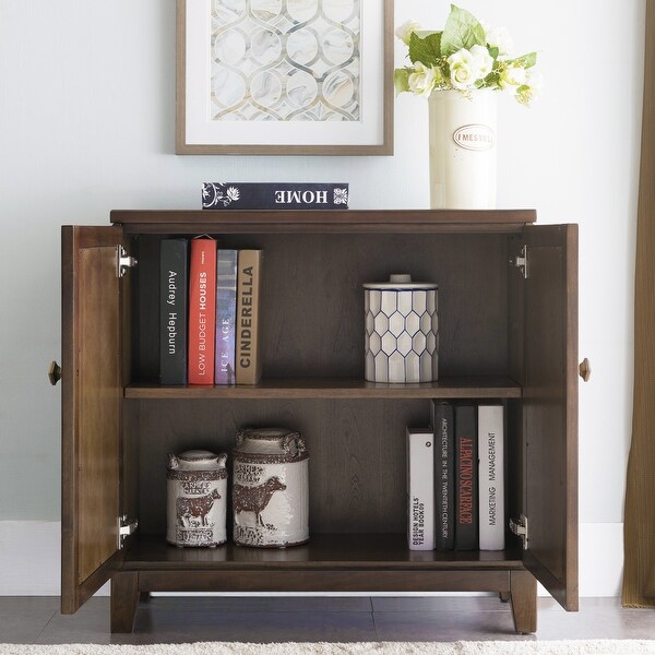 Mirrored Diamond Filigree X Base Adjustable Shelf Entryway Table