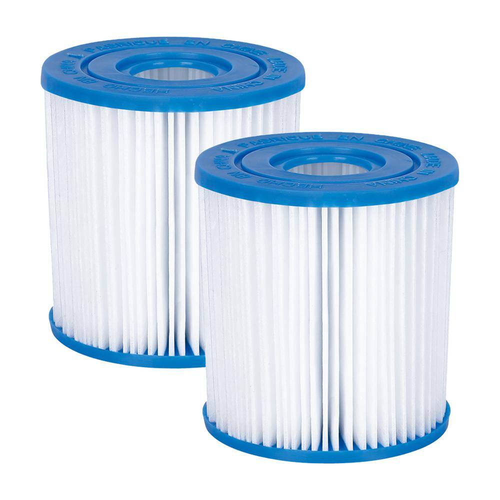 Summer Waves 4.25 in. Dia. Replacement Type I Pool and Spa Filter Cartridge (8-Pack) 4 x P57100402