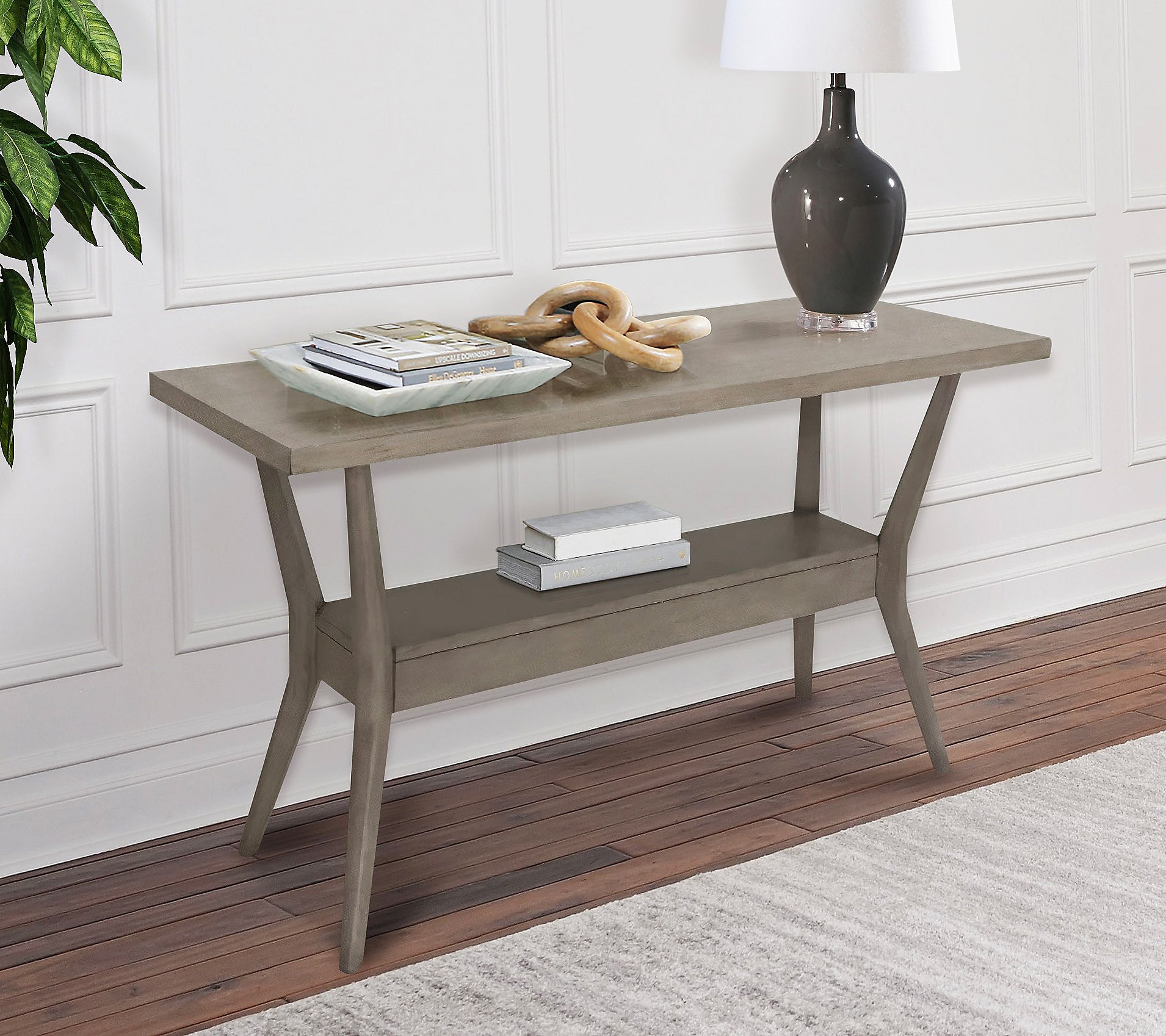 Elm Wood Console Table by Abbyson Living