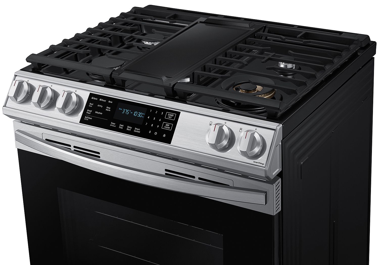  ADA 6 Cu. Ft. Fingerprint Resistant Stainless Steel Front Control Slide-In Gas Range With Air Fry