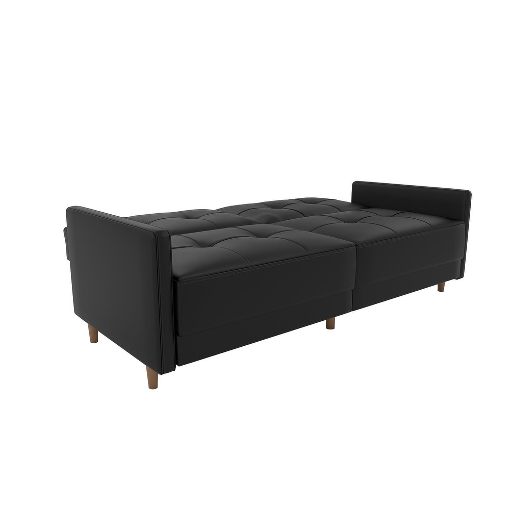 DHP Andora Faux Leather Coil Futon