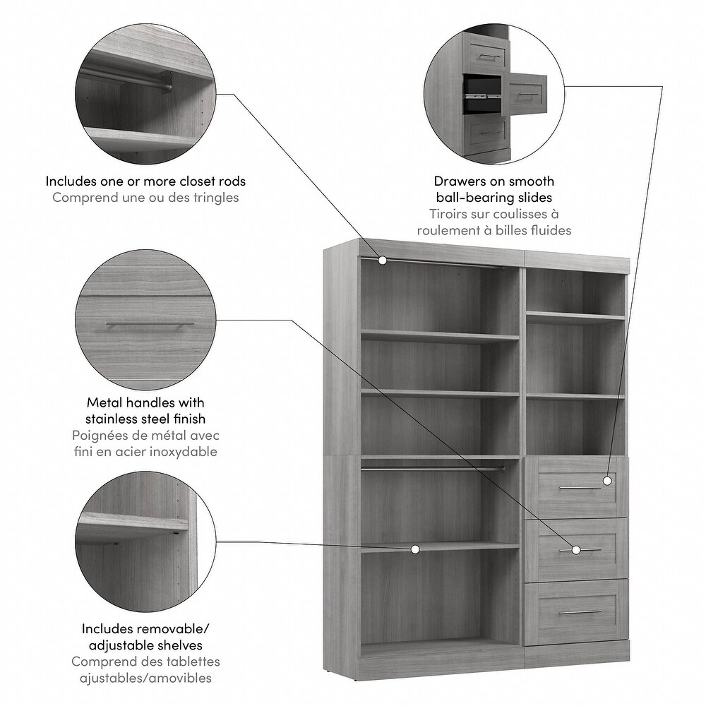 Pur 61W Closet Organizer System by Bestar