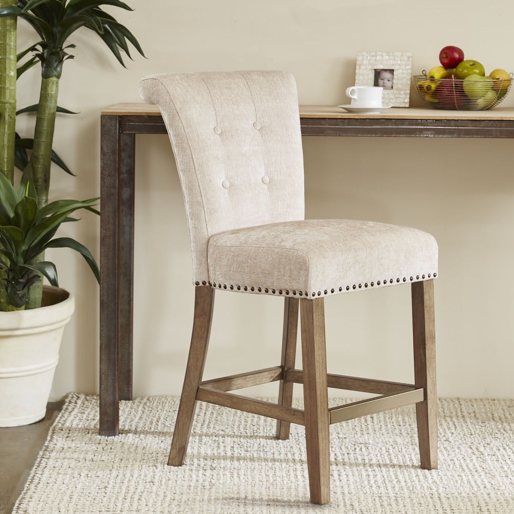 Madison Park Weldon Cream Counter Stool - 21