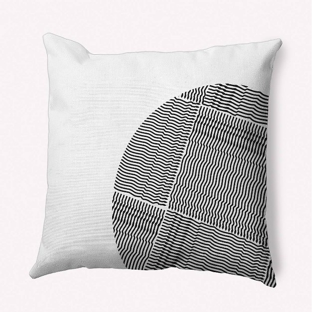 Big Circle Square Throw Pillow E By Design