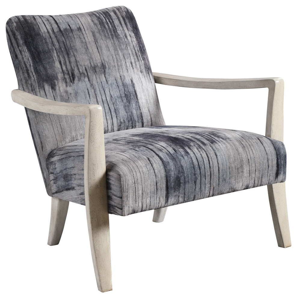 Uttermost Watercolor Gray Chenille Accent Chair   Transitional   Armchairs And Accent Chairs   by Modern Furniture LLC  Houzz