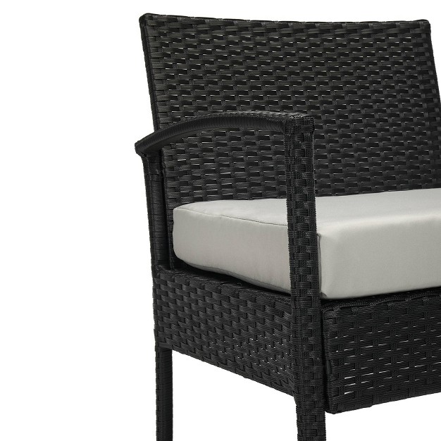 Edyo Living 3pc Wicker Outdoor Patio Conversation Furniture Set