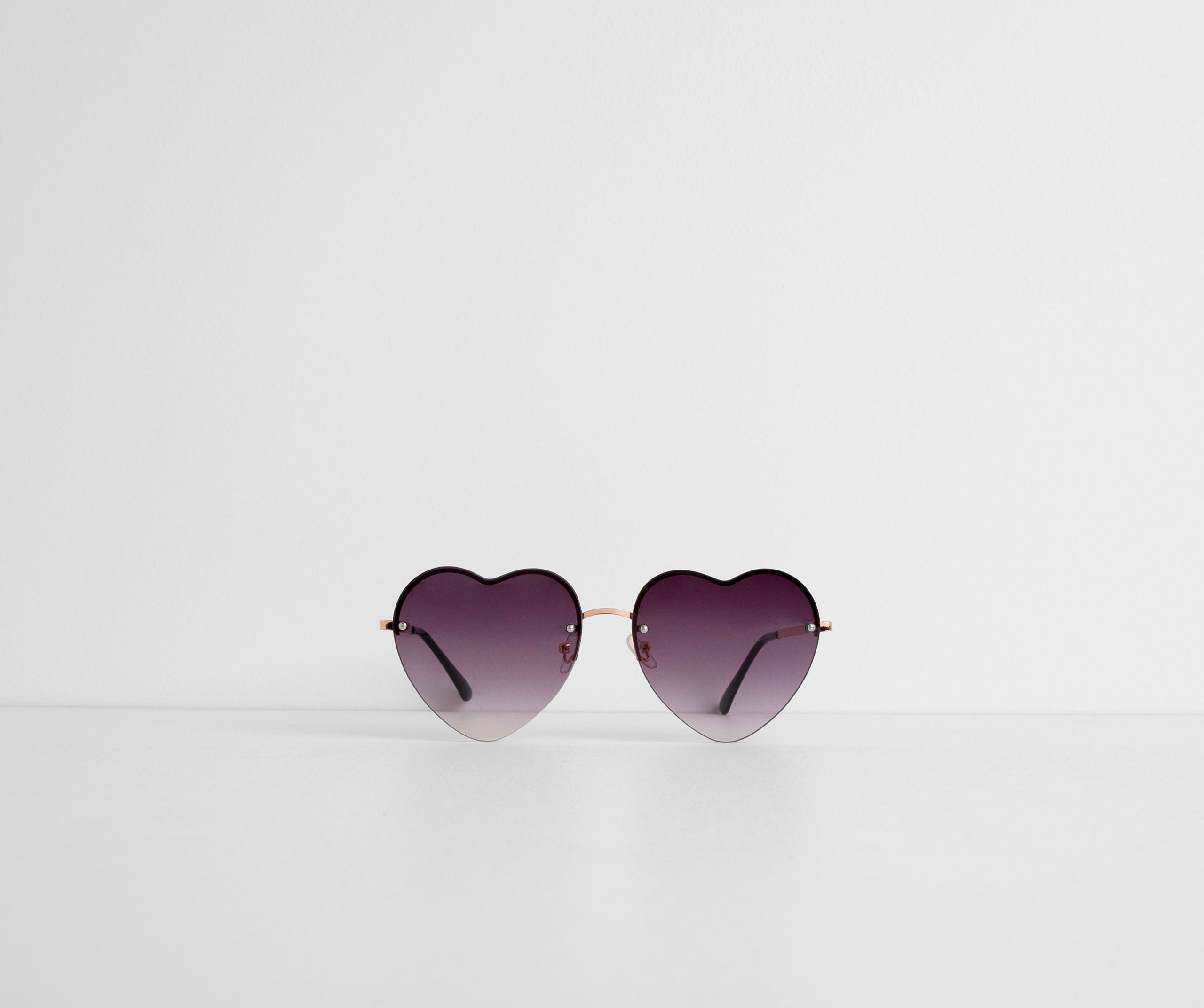 Heart Eyez Rimless Sunglasses