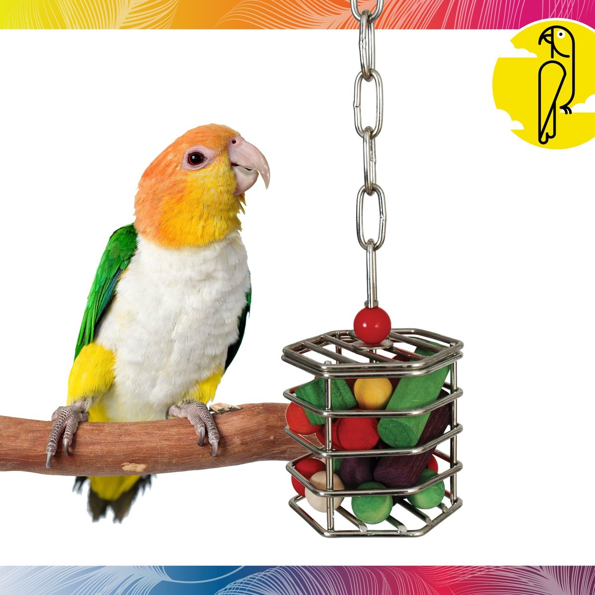 Caitec Featherland Paradise Baffle Cage Bird Toy