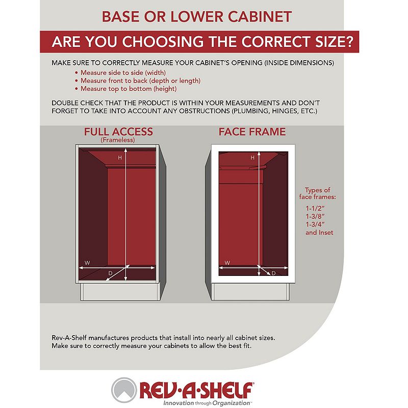 Rev-A-Shelf 4WCTM-15DM2-343-FL Double 27-Quart Top Mount Pullout Wastebasket