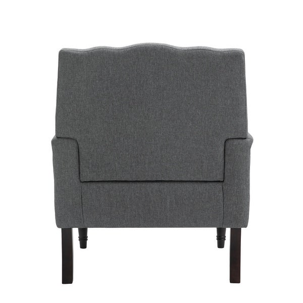 Contemporary Accent Armchair with Nailheads Living Room Furniture