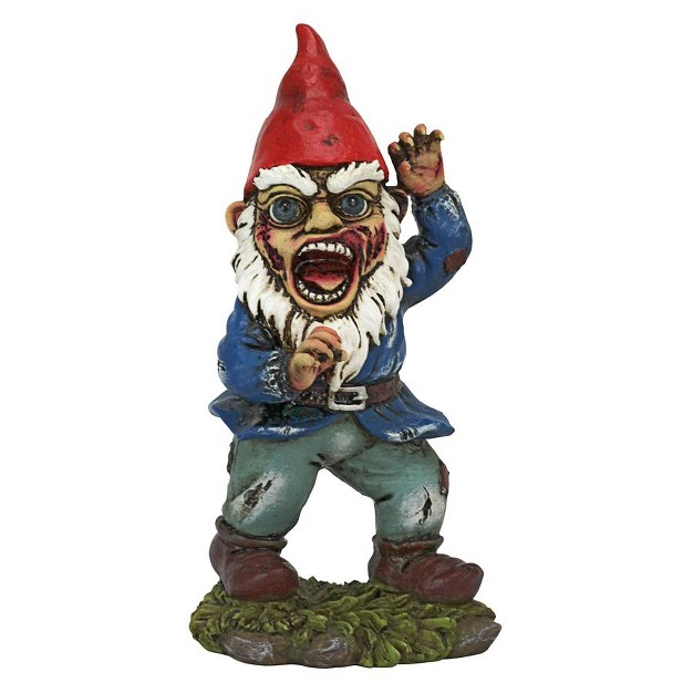 Design Toscano Attack Of The Dead Walking Zombie Apocalypse Garden Gnome Statue