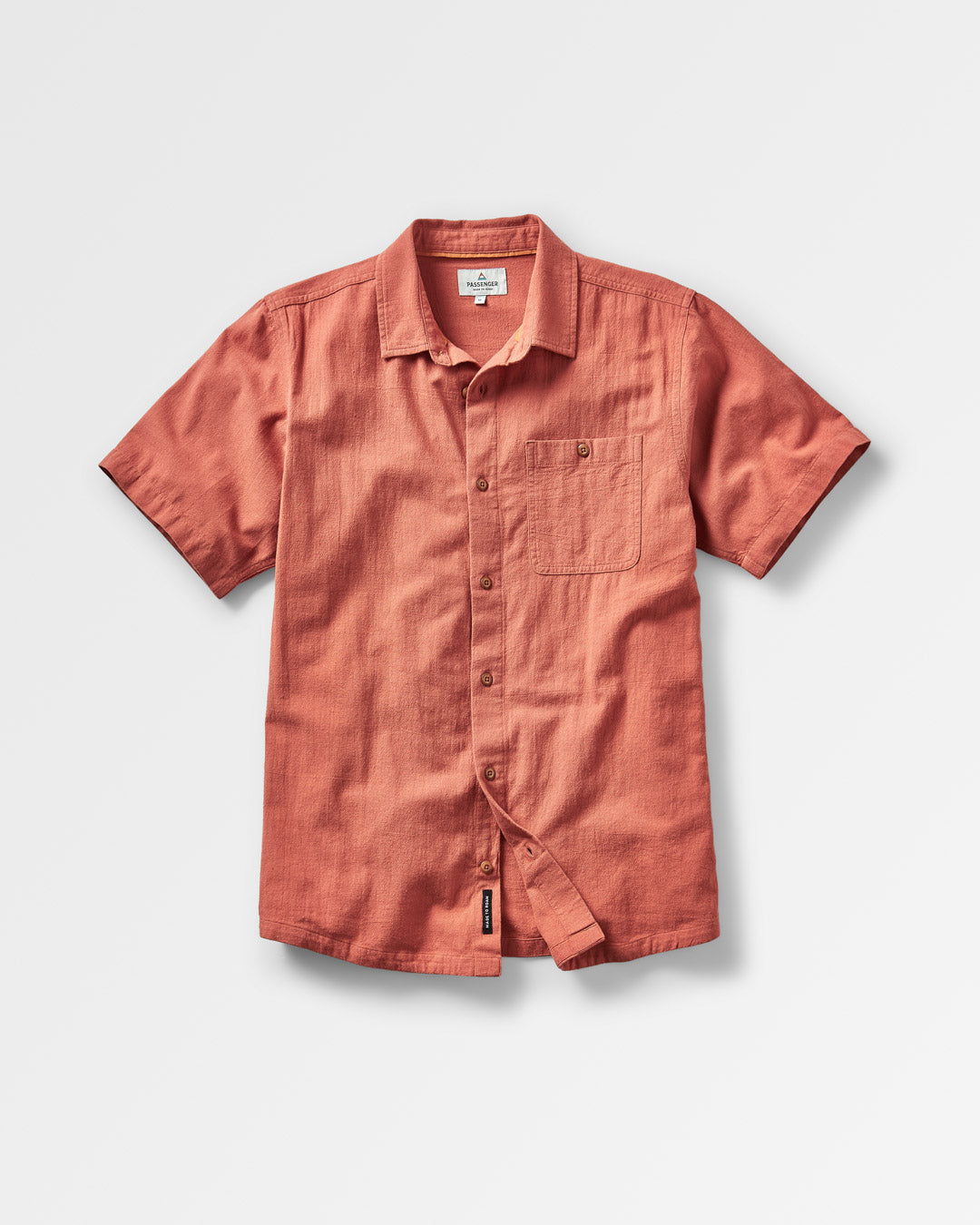 Chill Textured Short Sleeve Shirt - Bruschetta