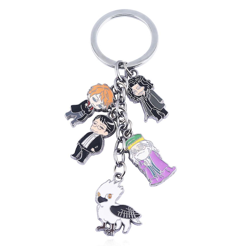 2020 Anime Demon Slayer Metal Keychain Kimetsu No Yaiba Tanjirou Nezuko Agatsuma Zenitsu Figure Pendant Keyring Cosplay Jewelry，glow Green