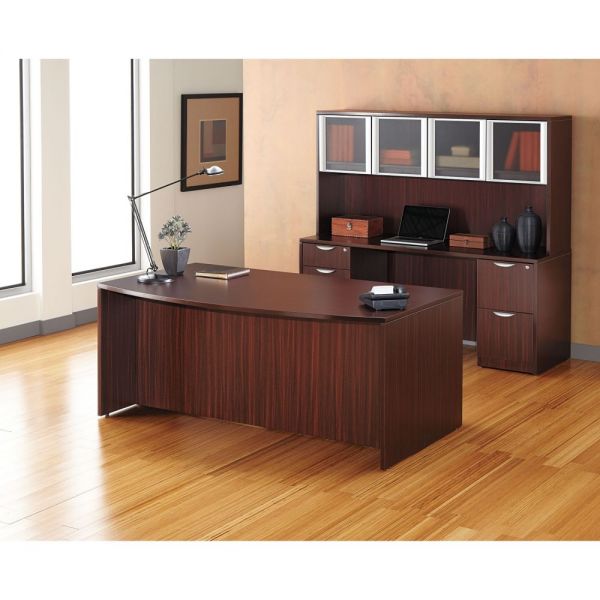 Alera Valencia Series Bow Front Desk Shell， 71