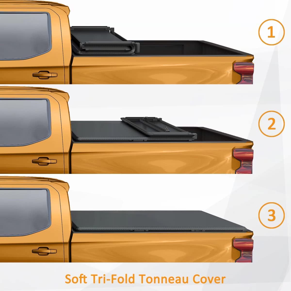 Kikito Soft Roll-Up Tonneau Cover Truck Bed for 2022-2023 Maverick 4.6FT (54.4in) Bed