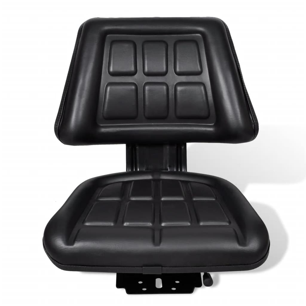 Charmma Tractor Seat with Backrest Black