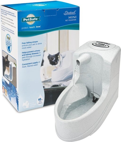 PetSafe Drinkwell Mini Plastic Dog and Cat Fountain