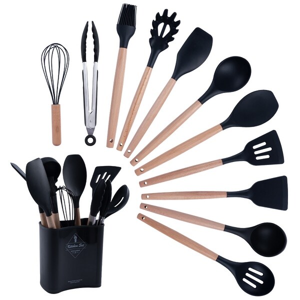 12-Piece Silicone Kitchen Utensils Set