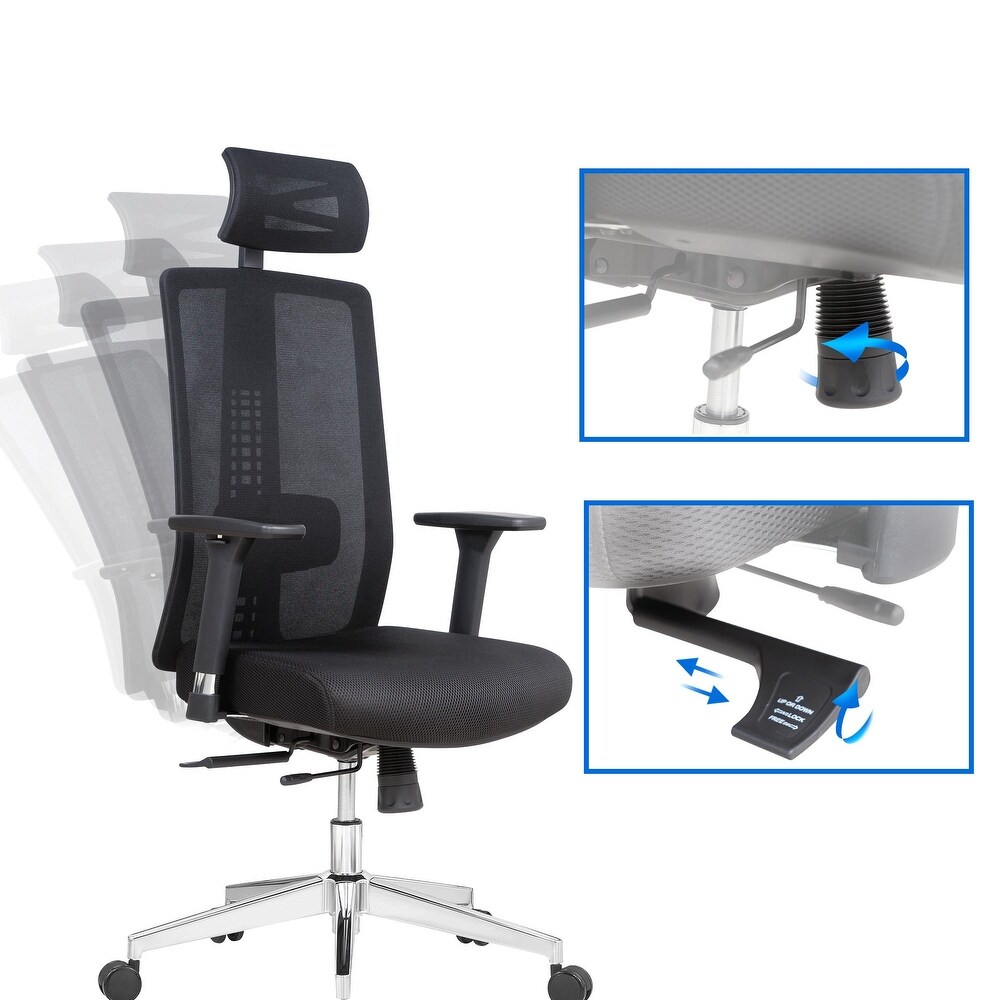 Lanbo Ergonomic Swivel Office Chair Adjustable Lumbar Support Desk Chair with Breathable Mesh