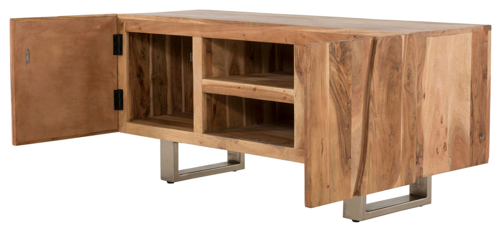 Josie Industrial Wood Tv Console   Entertainment Centers And Tv Stands   by GwG Outlet  Houzz