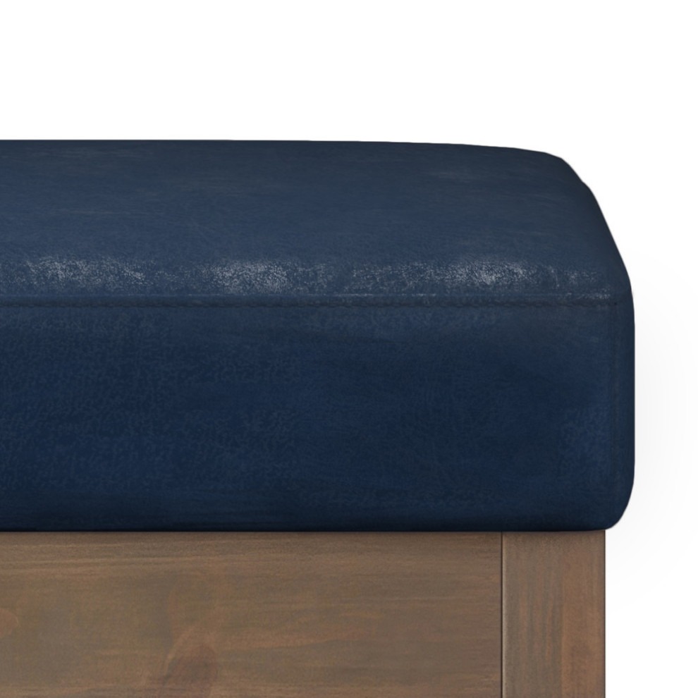 Milltown Footstool Small Ottoman Bench   Contemporary   Footstools And Ottomans   by Simpli Home Ltd.  Houzz