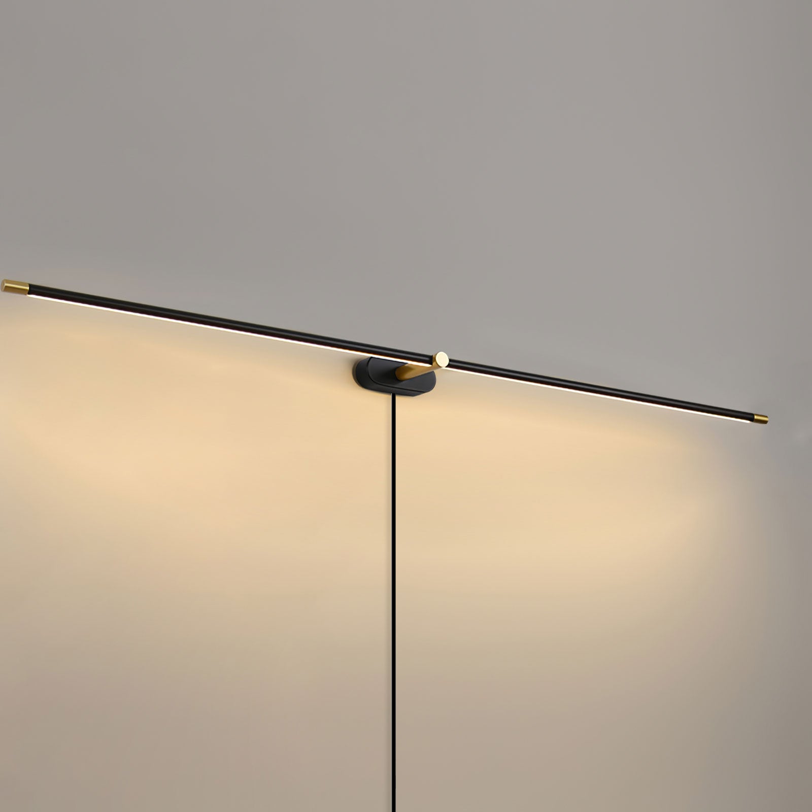 Minimalist Linear Plug-in Wall Lamp