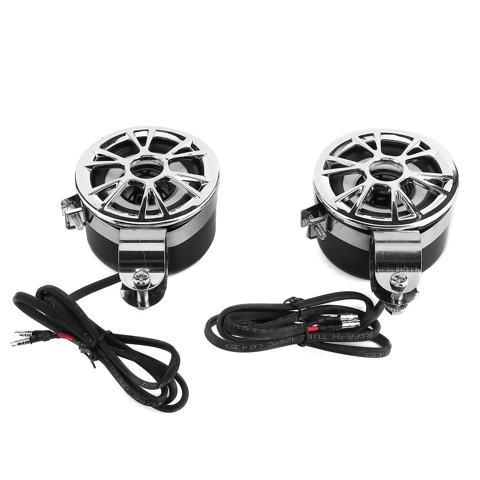 2pcs Universal Motorcycle Motorbike Hifi Stereophonic Loudspeaker Speaker Equipment