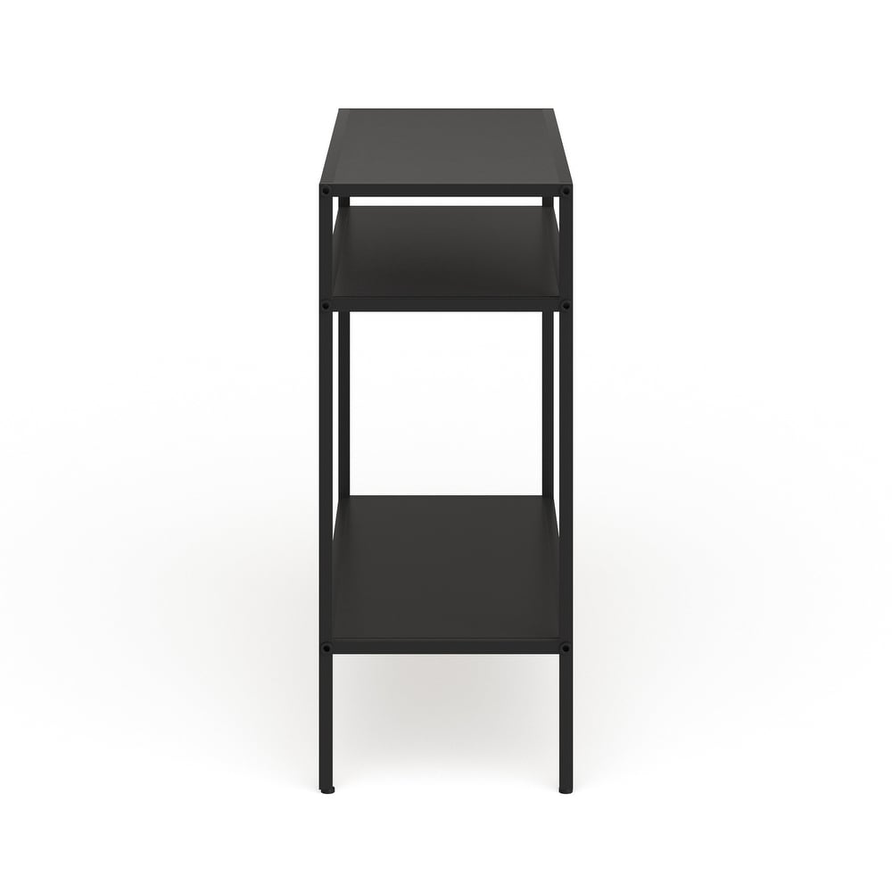 Ricardo Side Table with Metal Shelves