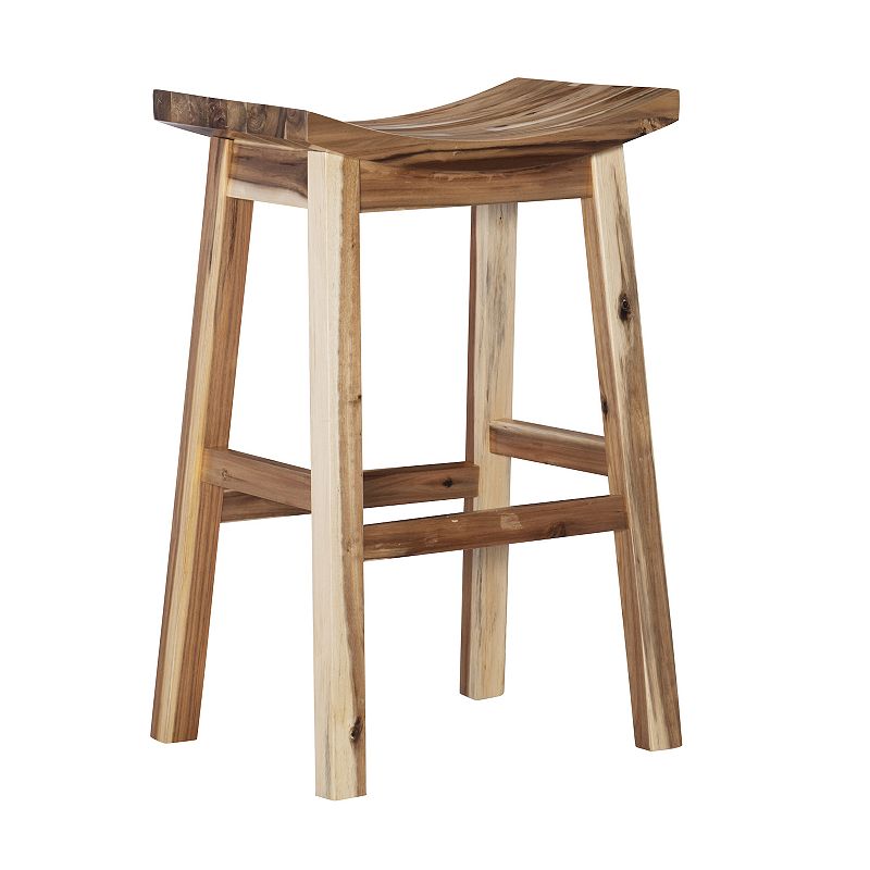 Linon Dale Saddle Bar Stool