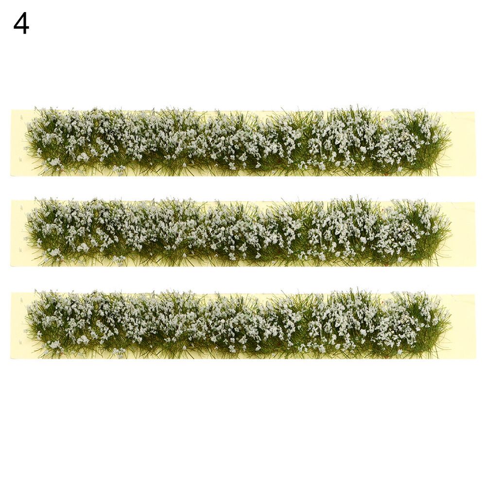 Durable Sand Table DIY Static Scenery Model Grass Tufts Flower Cluster Miniature Garden Decor Landscape Wargame 4