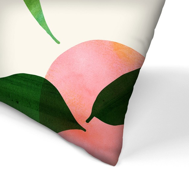 Summer Fruit Pattern By Modern Tropical Throw Pillow Americanflat Botanical