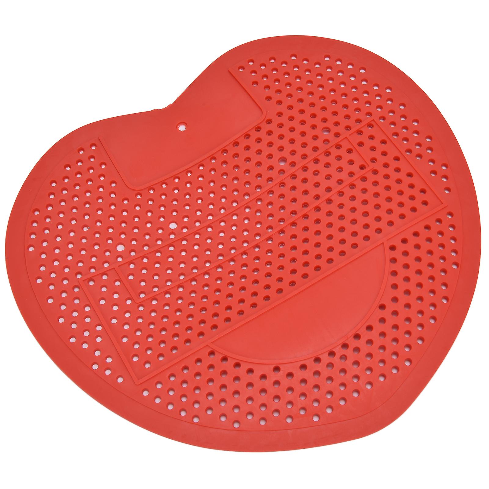 Urinal Screen Anti Blocking Durable Splashproof Urinal Deodorizer For Bathroom Office Restaurantred